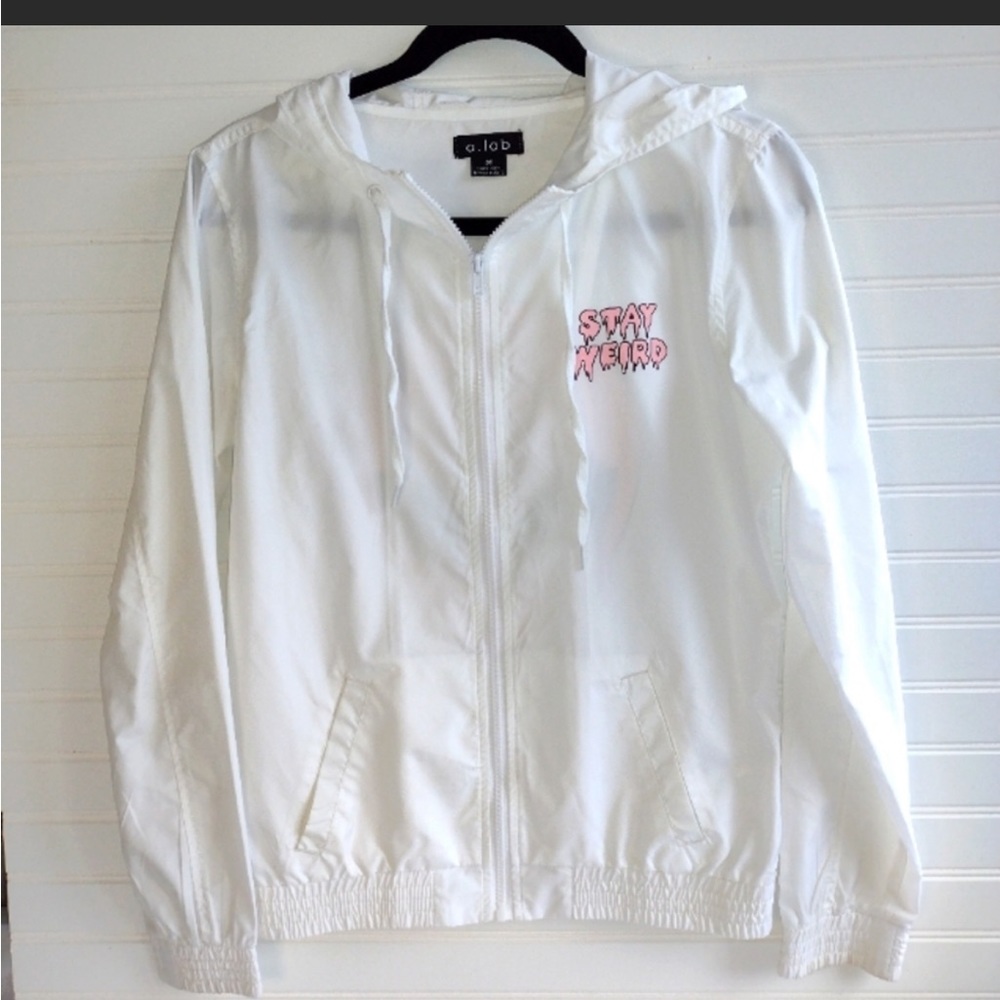 A. Lab Stay Weird Windbreaker